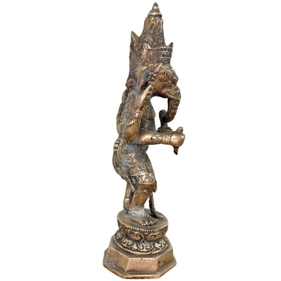 Ganesha | Brons | 20 cm | Meesterlijk gietwerk uit Indonesië – Beeldhouwkunst, Bronze (photo 3 of 7)