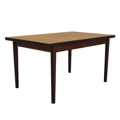 Table en bois de rose, design danois, années 1970, production : Danemark