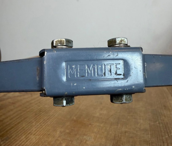 Image 1 of Industriële grijze verstelbare wandlamp van Memlite, jaren 60