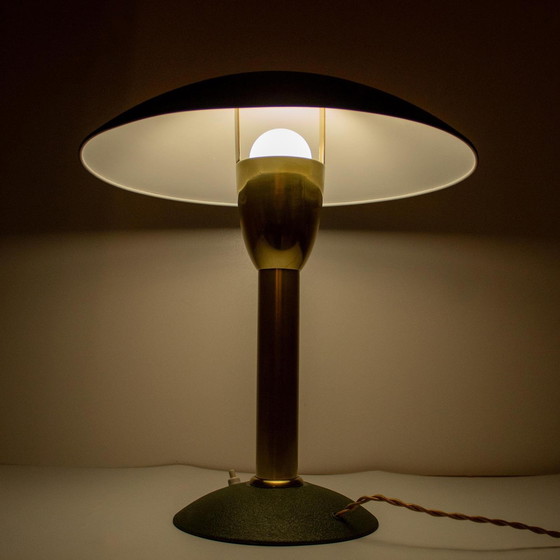 Image 1 of 1x Lampe de bureau Art déco de Siemens, Italie 1930
