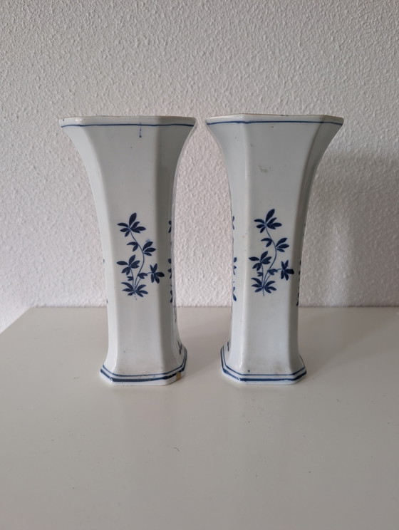 Image 1 of Delft blue vases