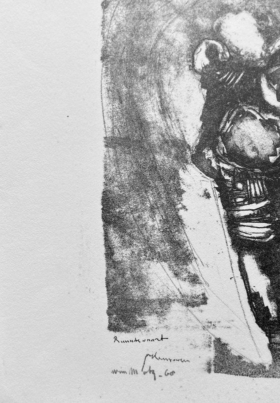 Image 1 of Serigrafía de Wim Motz - Viaje espacial