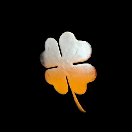 Golden Clover | 23 Karat Blattgold | Limited Edition 01/50 |, MarsDeco, Rahmen, Holz, Andere, Modern (Foto 3 von 8)