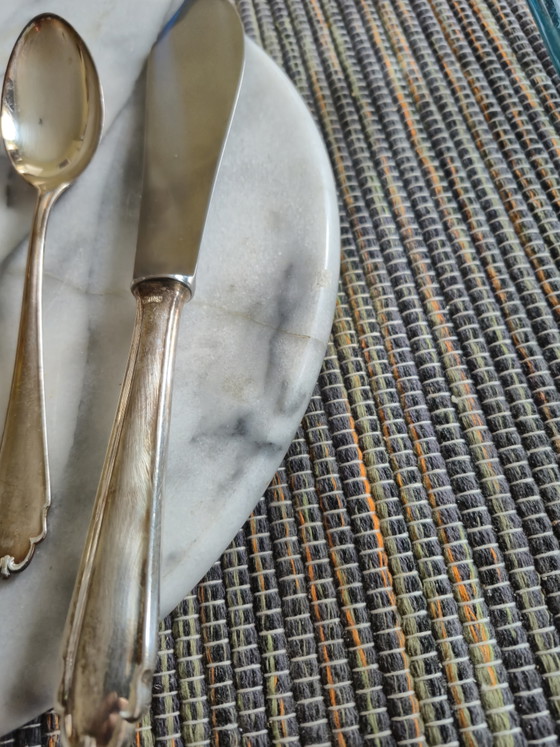 Silberbesteckeinsatz für 350 Gramm 800er Silber – Bruckmann, Besteckkassetten, Silver (photo 2 of 11)