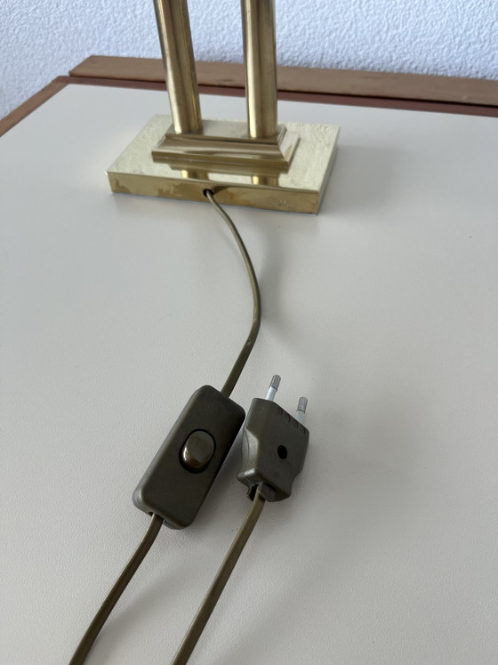 Image 1 of Vintage Brass Table Lamp – Hollywood Regency Style