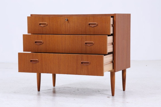 Image 1 of Vintage teakhouten ladekast | Mid Century ladekast | houten opbergmeubel 60s 70s #05-51