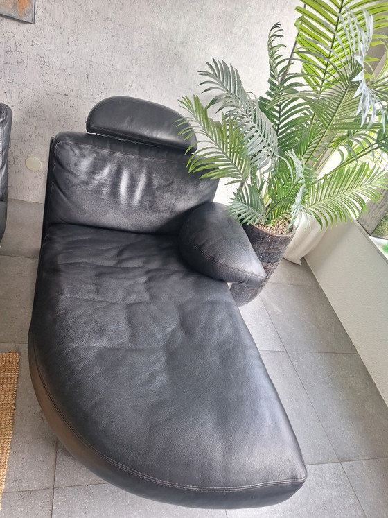 Artaova Black Leather Sofa with Corner and Chaise Longue – Artanova, Modular sofas (photo 5 of 15)