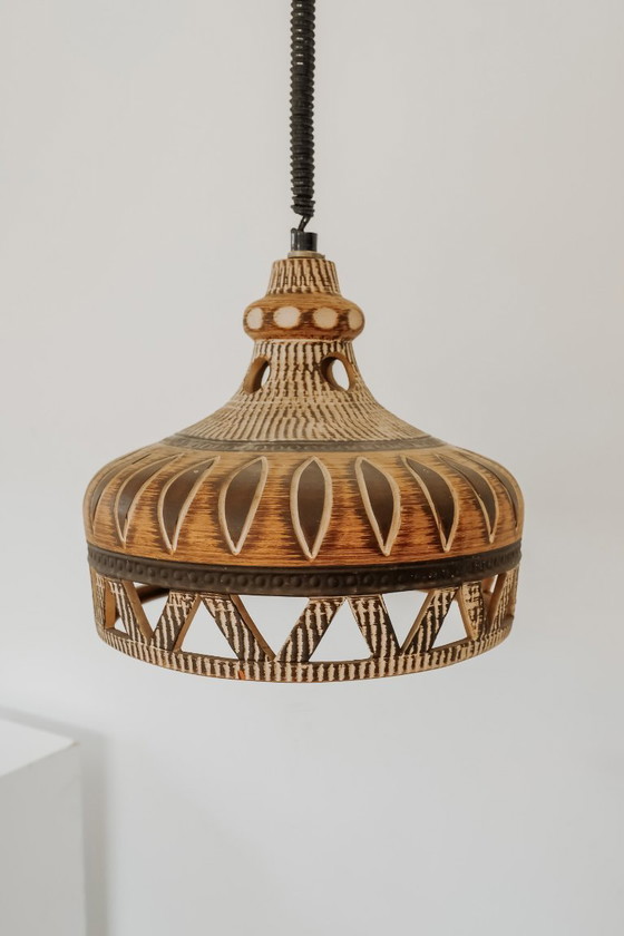 Lampada a sospensione vintage in ceramica proveniente dalla Danimarca, anni '70. – Lampade a sospensione (photo 8 of 10)