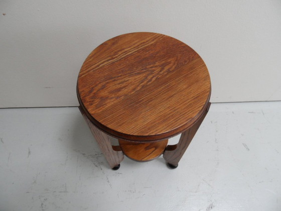 Art Deco side table Amsterdam School – Wood (photo 4 of 7)