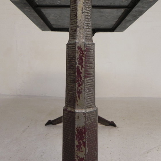 Bistro table with marble top on a cast iron frame, 1930s – Dining tables (photo 18 of 24)