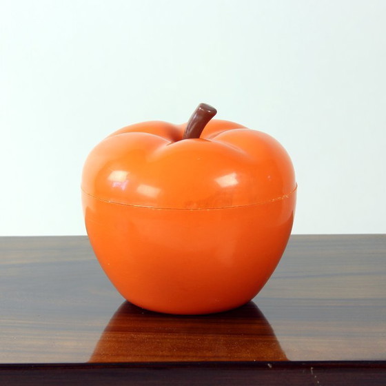 Image 1 of 1970s Orange Plastic Apple Box, Czechoslovakia