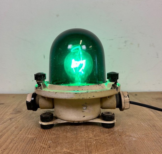 Image 1 of Lampada da soffitto o da parete vintage beige a forma di nave sovietica, anni '60