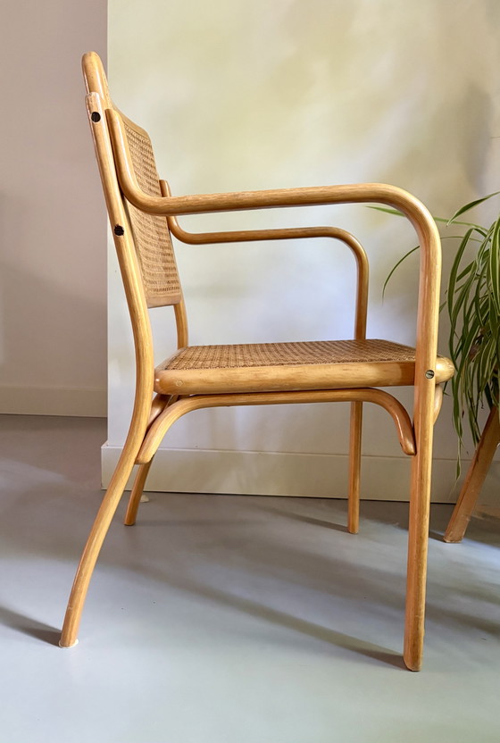 B-16 Stoel uit de jaren 70, ontworpen door Mirjana Maračić – Mundus, Fauteuils, Wood, Rattan (photo 6 of 11)