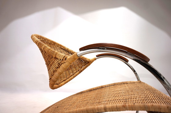 Image 1 of Rattan Streamline Fauteuil de salon, 1970