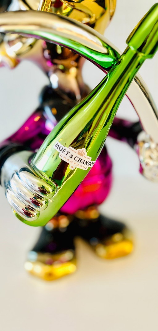 Scrooge McDuck Sculpture Pop Art Luxury Champagne Statue Moët & Chandon