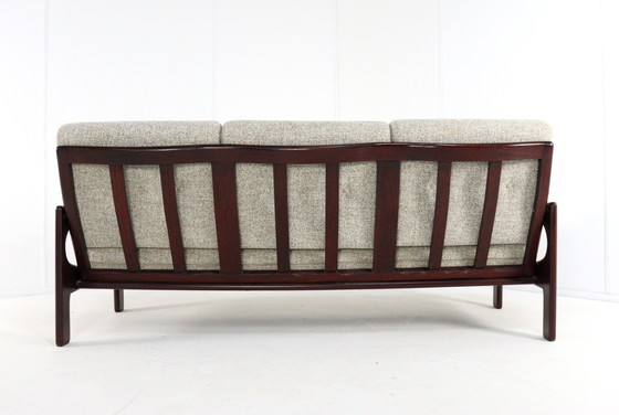 Image 1 of 3 seater sofa vintage reupholstered