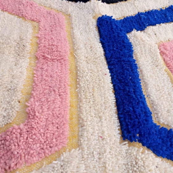 Alfombra tejida a mano de lana natural, artesanía tradicional, diseños coloridos, tamaño 150/250 cm. – Aime Té (photo 6 of 9)
