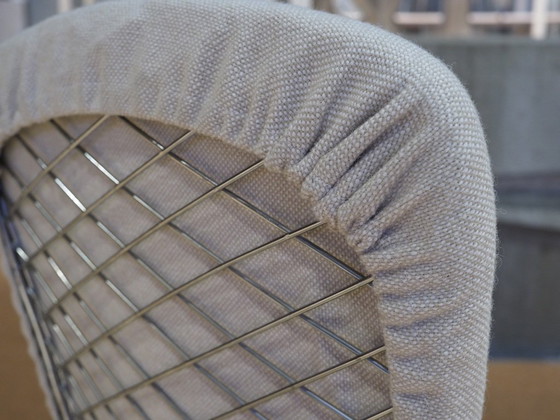 Image 1 of KNOLL INT. BERTOIA SEDIA PER UCCELLI MIT HOCKER HOPSACK BEIGE