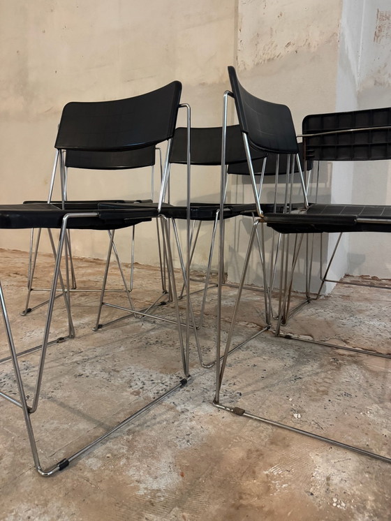 Image 1 of Set of 6 chairs V line Magis by Andries and Hiroko Van Onck