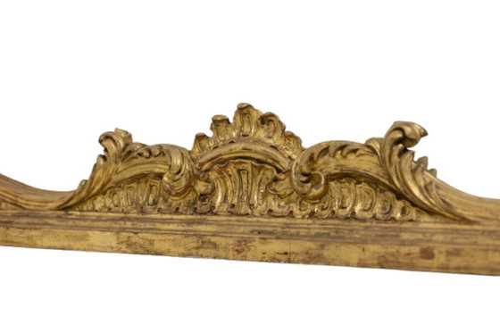 Image 1 of Grand miroir trumeau, de style Louis XV. 1950s.