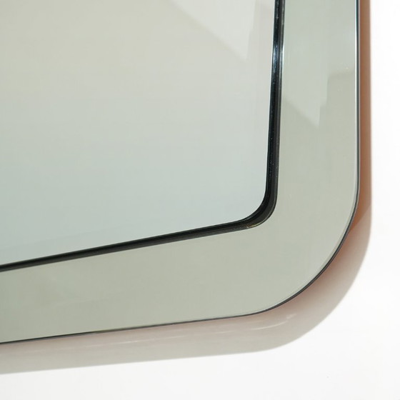 Quadratischer Wandspiegel mit abgeschrägten Kanten, 1970er Jahre – Glass (photo 9 of 11)