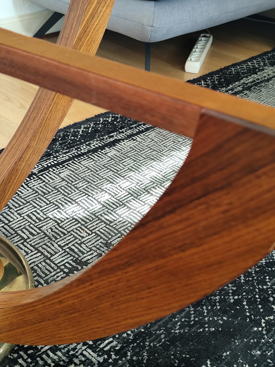 Image 1 of Art Deco salontafel – Wilhelm Renz (jaren 1930) – glas en messing