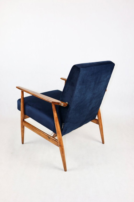 Image 1 of Vintage blauwe vos fauteuil, 1970
