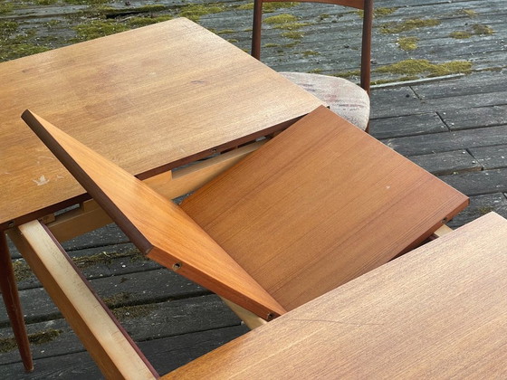 Image 1 of 1950s dining table with 4 chairs