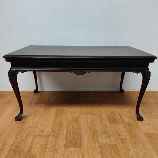 Vintage Chippendale country dining table extendable dining table