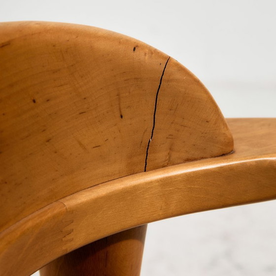 Image 1 of MK10590 Set da pranzo in legno di ontano di Erwin Berghammer per Team 7, Set di 7