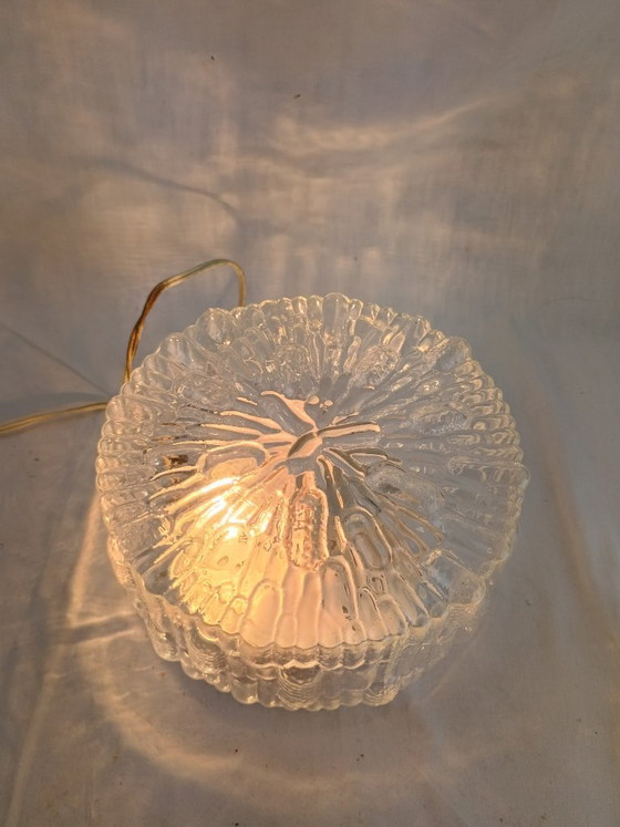 Image 1 of Authentieke Franse plafondlamp uit het midden van de 20e eeuw, inbouwmodel, van PAT ANGEM (jaren 60).