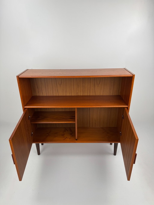 Dänisches Teak-Bücherregal / Barschrank – Kompakte Eleganz der Mitte des 20. Jahrhunderts