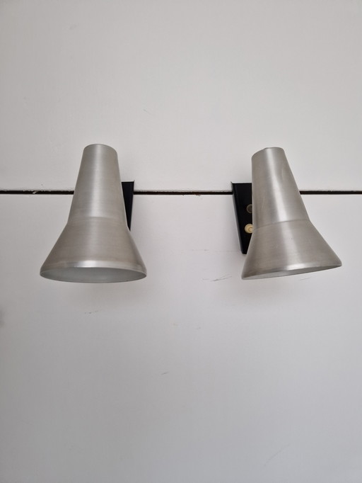 Set van 2 wandlampen bedlampen Anvia vintage