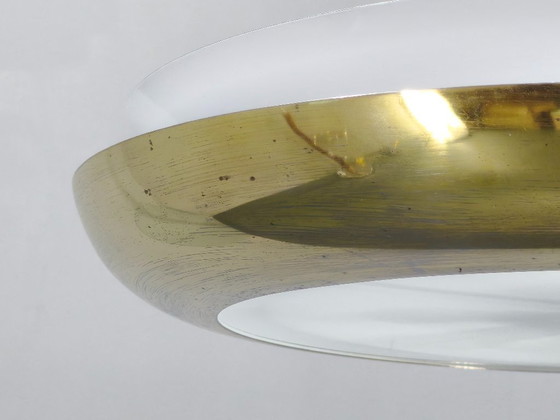 Image 1 of Josef Hurka Art Deco UFO-kroonluchter, Tsjechoslowakije, jaren 1930