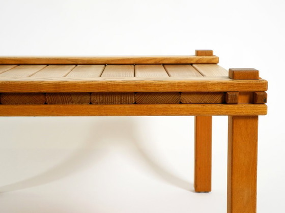 Image 1 of Salontafel uit de "Farmer Collection" uit de jaren 60 van Gerd Lange voor Bofinger, gemaakt van lichtbruin gebeitst essenhout.