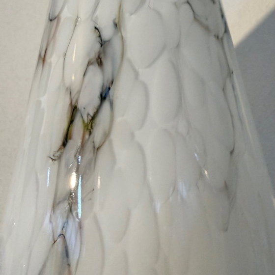 Image 1 of Wall lamp with pointed glass marbled shade