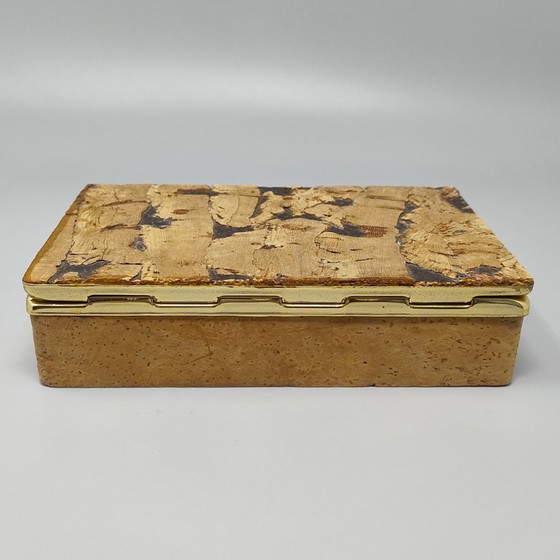 1970s Astonishing Box Crafted From Sardinian Cork. Made in Italy – Decorative Objects (photo 6 of 10)