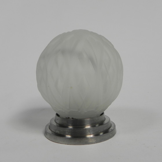 Image 1 of Plafonnier Art Déco avec abat-jour en verre dépoli, années 1930