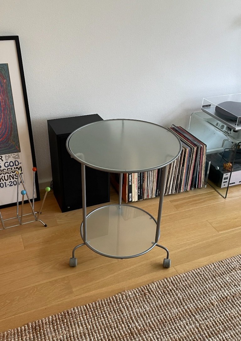 Ikea Strind サイドテーブル　oldikea 90s IKEA イケア サイドテーブル オーク材突き板 50cm m60515317