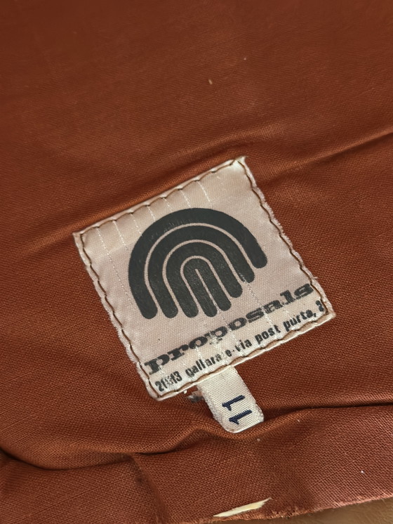 Image 1 of Vintage Italiaanse Cognac Leren Saporiti P60 Fauteuil