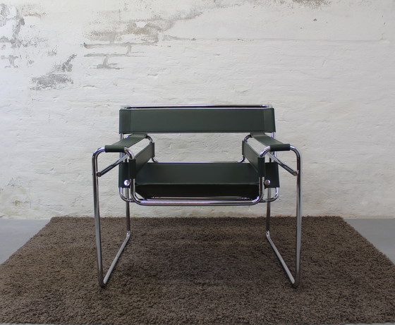 Image 1 of Green Wassily Chair Marcel Breuer Knoll Seats