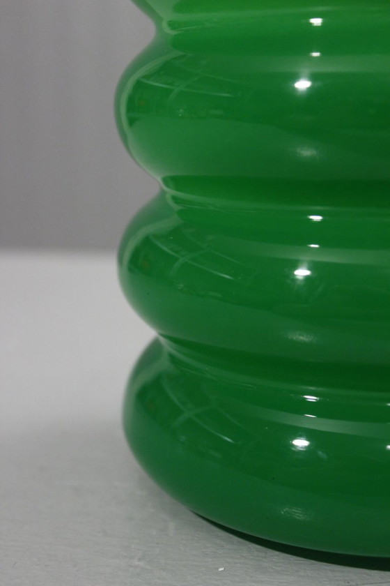 Image 1 of Solstråle vase Ikea vintage design Anne Nilsson 2011 green model
