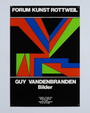 Guy Vandenbranden Forum Kunst Rottweil – 1975 – Original Vintage Silkscreen Exhibition Poster by Guy Vandenbranden – Mid-Century