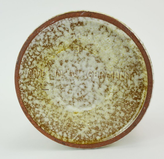 Image 1 of Marei keramische vintage bloempot uit de jaren 60/70, gemaakt van fat lava-keramiek met bloemendecoratie, modelnr. 11/3 2523