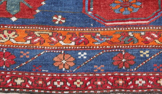 Image 1 of Antieke Russische Kaukasische Ghazni Kazak Shirvan, meer dan 100 jaar oud, 280 x 175 cm