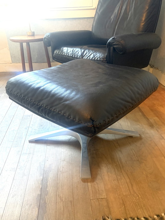 Image 1 of Fauteuil lounge De Sede DS31 + repose-pieds