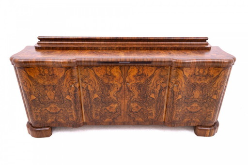 Grande commode Art Déco des années 1940, Pologne.