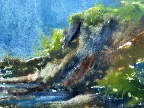 Image 1 of Eugene Eechaut (1928-2019) - dittico paesaggistico, firmato, anni '70