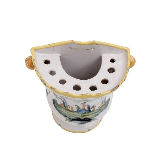 Image 1 of Pflanzgefäße für die Wand - Frankreich, Provence - Manufaktur Allemagne-en-Provence - Steingut - Ende 18.