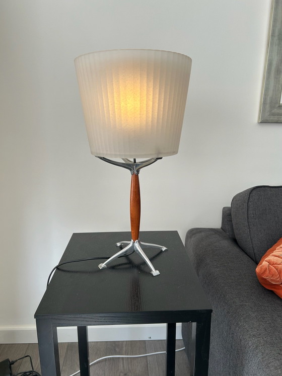 Set: 2 Artemide Orione Table lamps by Rodolfo Dordoni Italy, Aluminium, polished steel, Creme (photo 11 of 11)